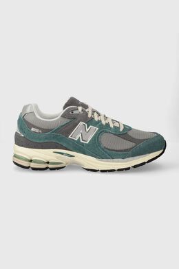 New Balance: Серые кроссовки 