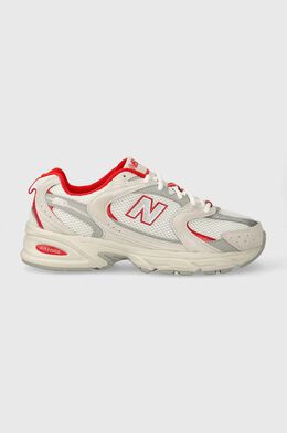 New Balance: Серые кроссовки 