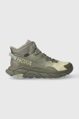 HOKA: Зелёные кроссовки 