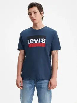 Levi's: Синяя футболка 