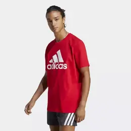 Adidas: Красная футболка  Essentials