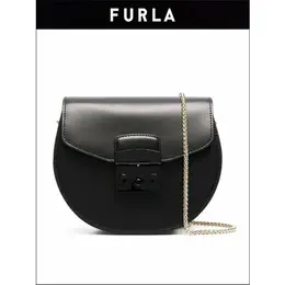 FURLA: Чёрная сумка 