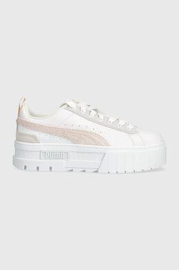 PUMA: Белые кроссовки  Mayze