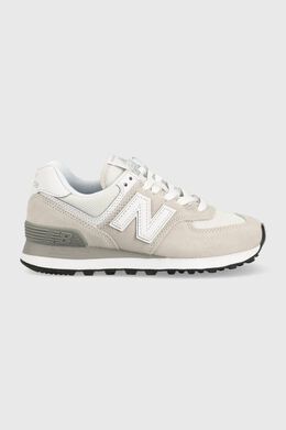 New Balance: Серые кроссовки  Core