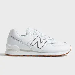 New Balance: Белые кроссовки  574