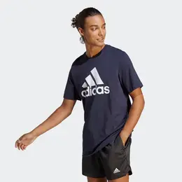 adidas: Белая футболка 