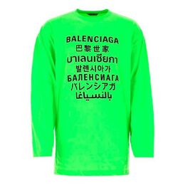 Balenciaga: Футболка  Crew с принтом