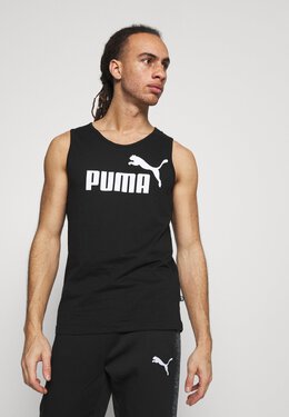 PUMA: Чёрная футболка  Ess