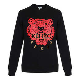 Kenzo: Чёрная толстовка  Tiger Head