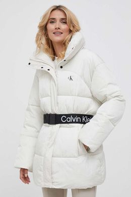 Calvin Klein Jeans: Бежевая куртка 