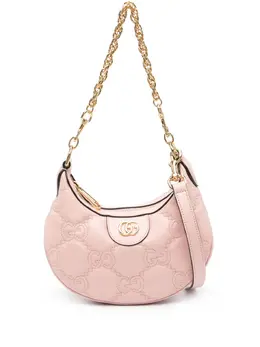 Gucci: Розовая сумка  GG