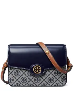 Tory Burch: Синяя сумка  Robinson