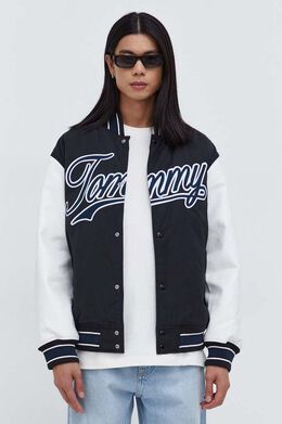 Tommy Jeans: Чёрная куртка 