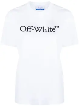 Off-White: Футболка  Bookish с принтом