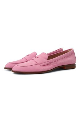 Santoni: Розовые лоферы 