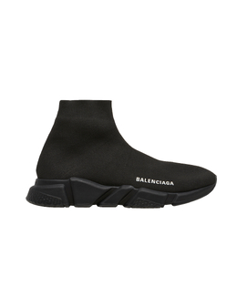 Balenciaga: Чёрные кроссовки Speed Trainer