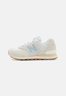 New Balance: Светлые кроссовки 