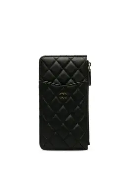 CHANEL Pre-Owned: Чёрный картхолдер