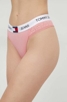 Tommy Jeans: Розовые трусы 