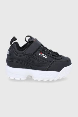 Fila: Чёрные кроссовки 