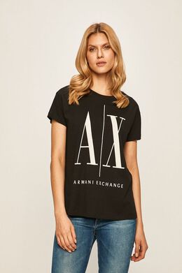 Armani Exchange: Чёрный топ 