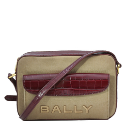 Bally: Бордовая сумка через плечо 