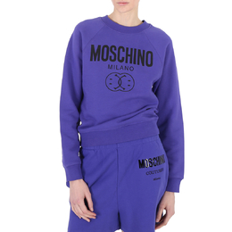 Moschino: Фиолетовый свитшот 