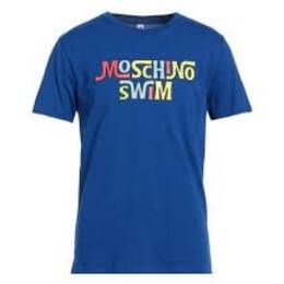 Moschino: Голубая футболка Swim