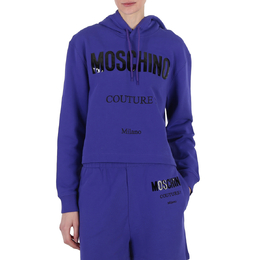 Moschino: Фиолетовый свитшот  Couture