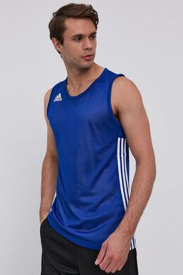 ADIDAS PERFORMANCE: Синяя футболка 