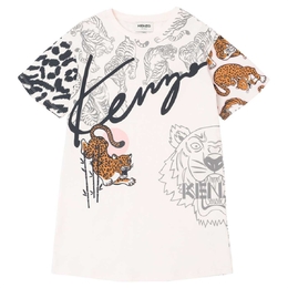 Kenzo: Платье Tiger с принтом