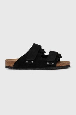 Birkenstock: Чёрные шлёпанцы 