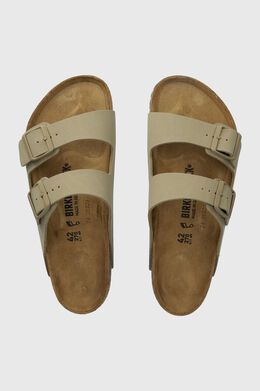 Birkenstock: Бежевые шлёпанцы 