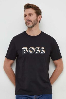 BOSS: Хлопковая футболка 