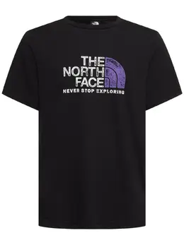 THE NORTH FACE: Чёрная футболка  Rust