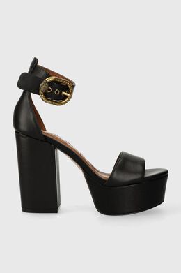 Kurt Geiger London: Чёрные сандалии