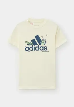 adidas: Жёлтая футболка 