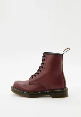 Dr. Martens: Бордовые ботинки 