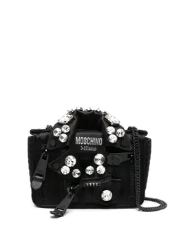 Moschino: Чёрная сумка  Biker