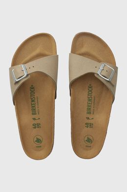 Birkenstock: Бежевые шлёпанцы 