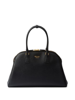 Prada: Чёрная сумка-шоппер 
