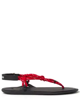 Miu Miu: Чёрные сандалии 