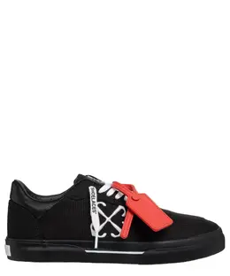 Off-White: Чёрные кроссовки  Vulcanized