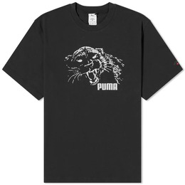 PUMA: Чёрная футболка 