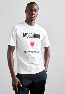 Moschino: Футболка с принтом 