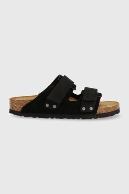 Birkenstock: Чёрные шлёпанцы 