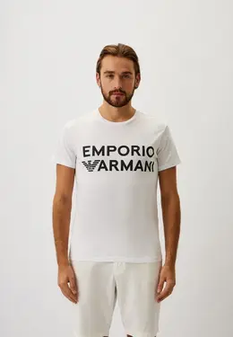 Emporio Armani: Белая футболка 