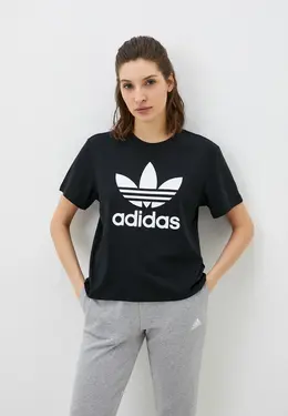 adidas Originals: Чёрная футболка 