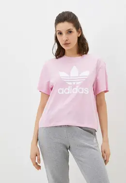 adidas Originals: Розовая футболка 