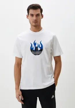 adidas Originals: Белая футболка 